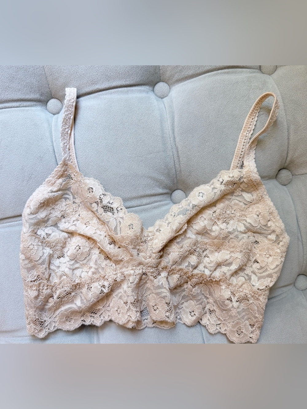 LAWLESS Delicate Lace Bralette in Nude